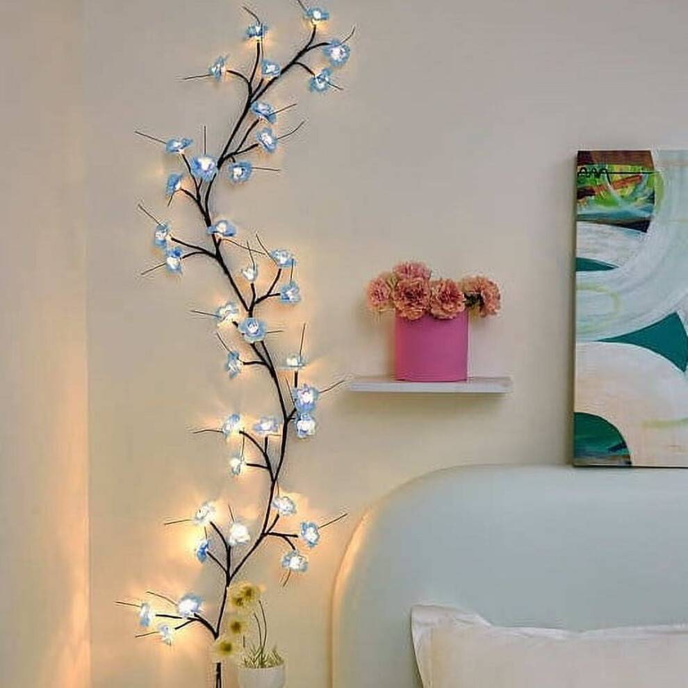 LED Rattan Light Branches Indoor Decor