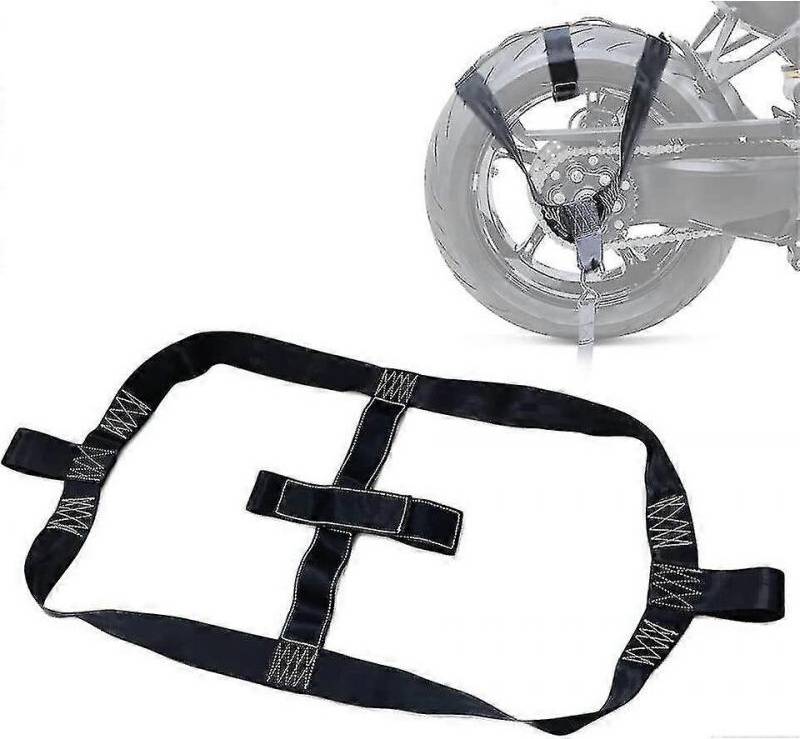Universal Motorcycle Rear Wheel Tie-down Strap