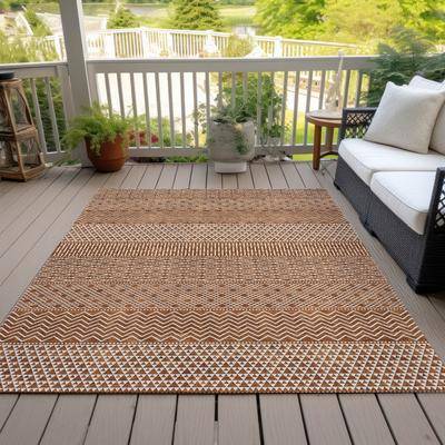 Addison Rugs Machine Washable Indoor Outdoor Modern Stripes Chantille Rug