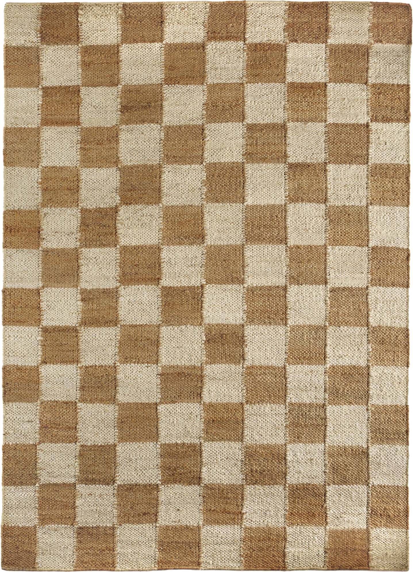 Hug Rug Checkerboard Jute Rug 160 x 230 cm -