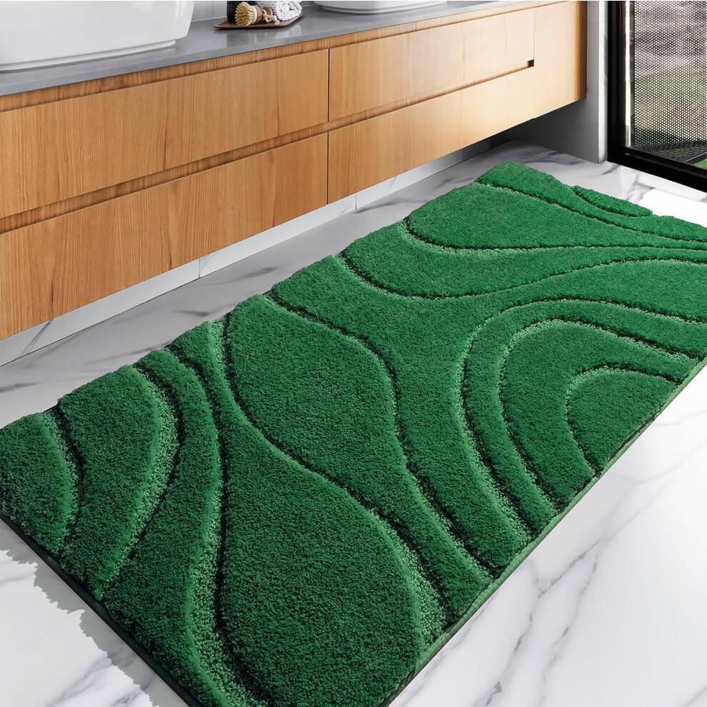 Extra long carpet runner Runner 24 x 60 Inch Extra Long Bathroom Rug Grey