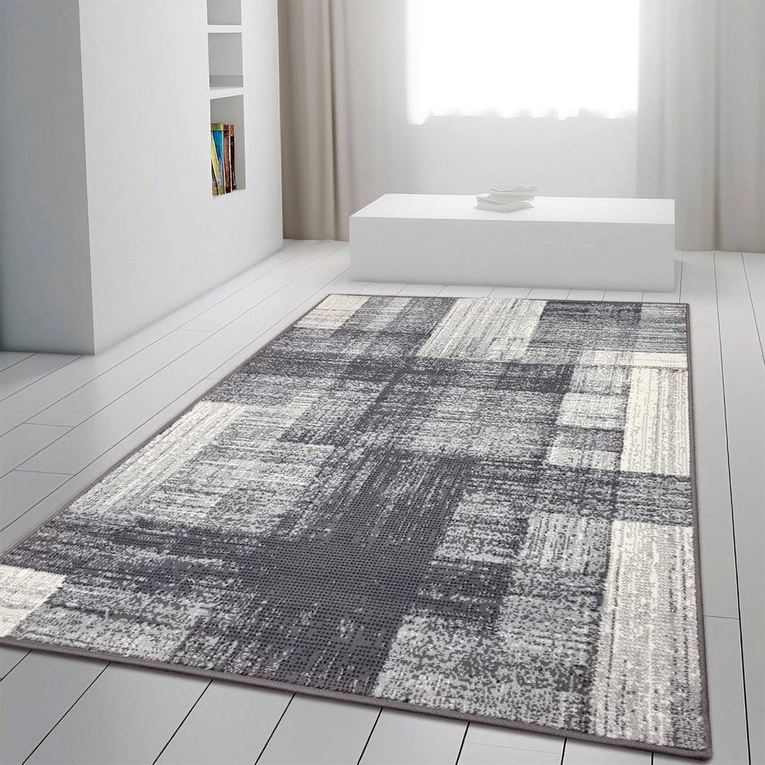 Geometric Area Rug Rectangle 160 x 225 cm