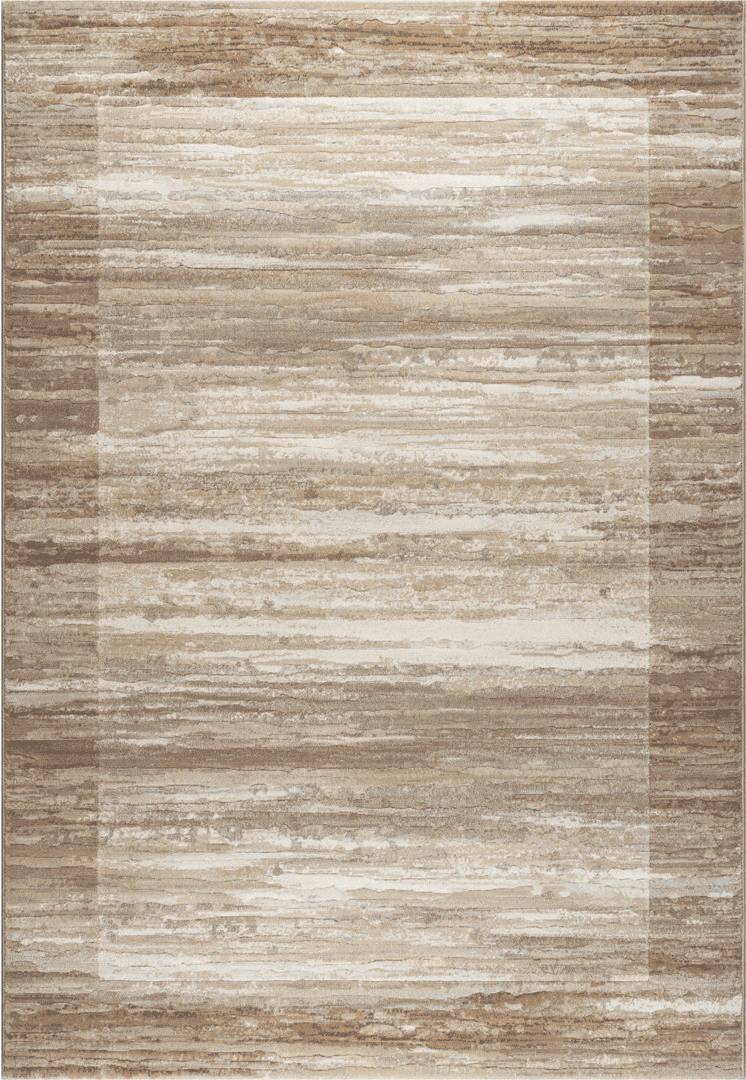 Ebern Designs Abstract Area Rug Round 160 cm Beige