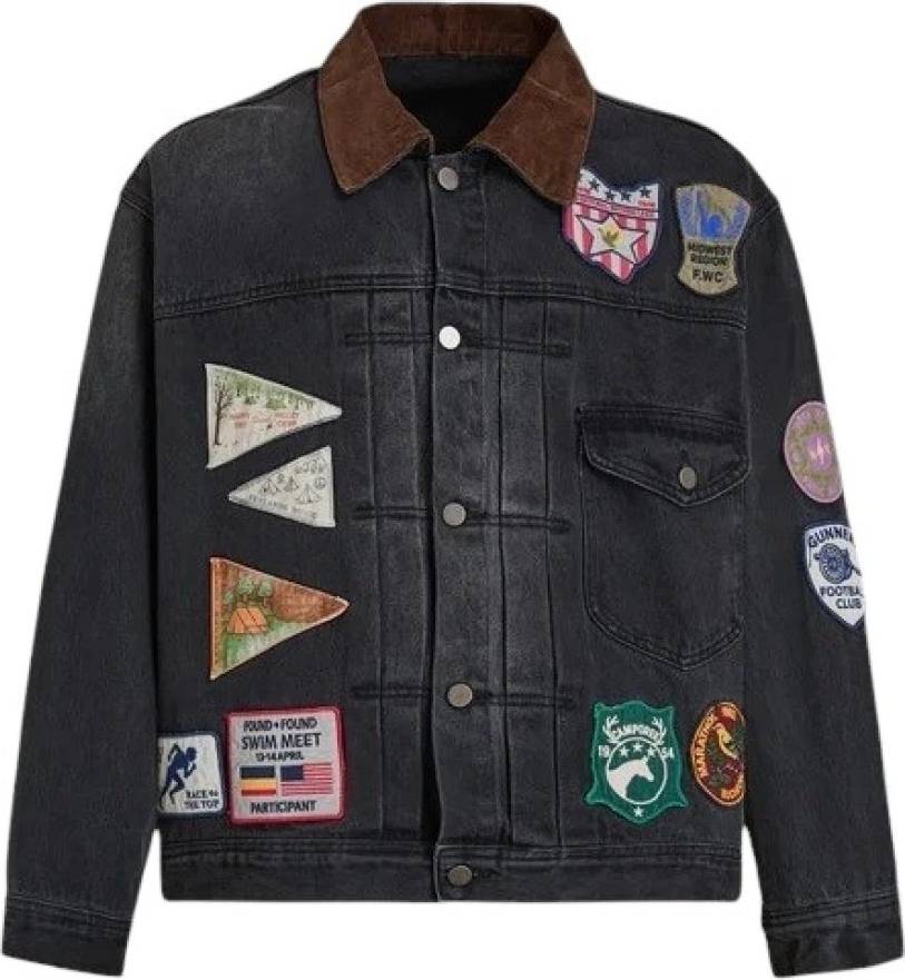 Found Denim Patchwork Jacket - Herr