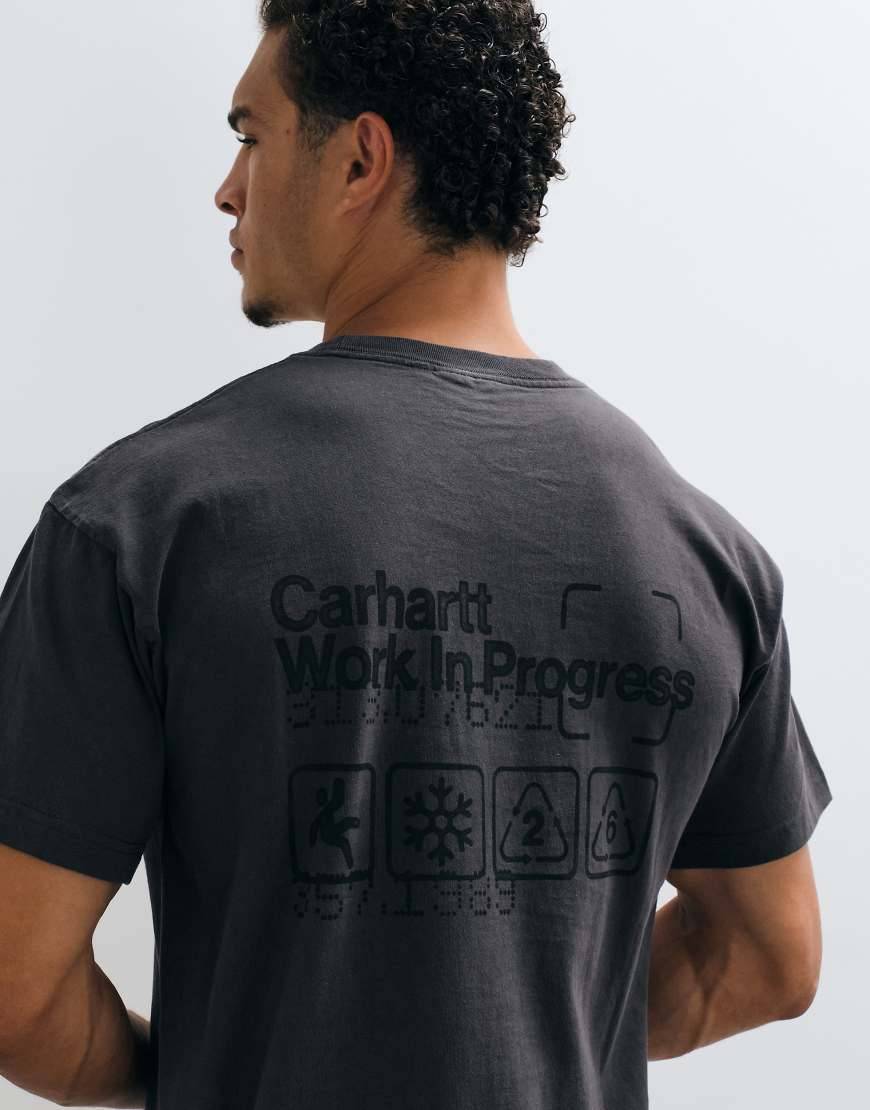 American Script Graphite T-Shirt - Grau