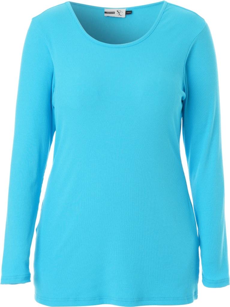 Studio SFlo Rib Blouse - Iceblue