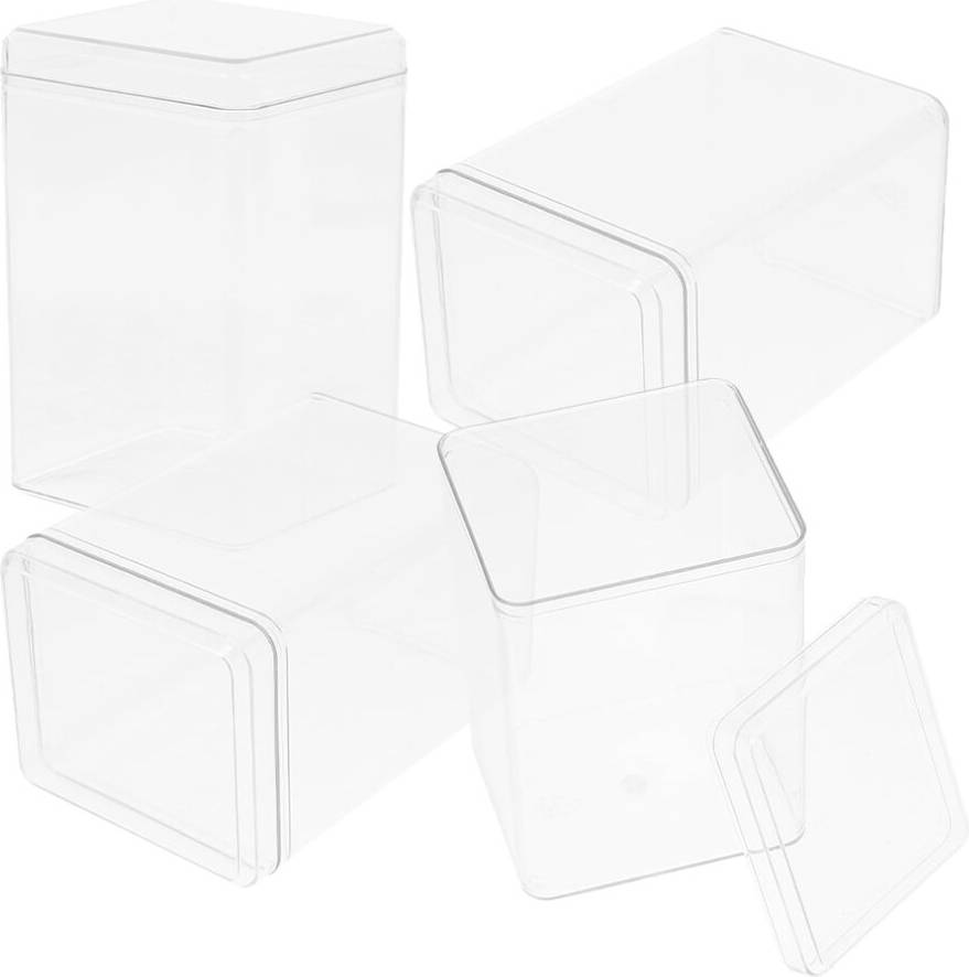 Clear Display Case 4 Pcs