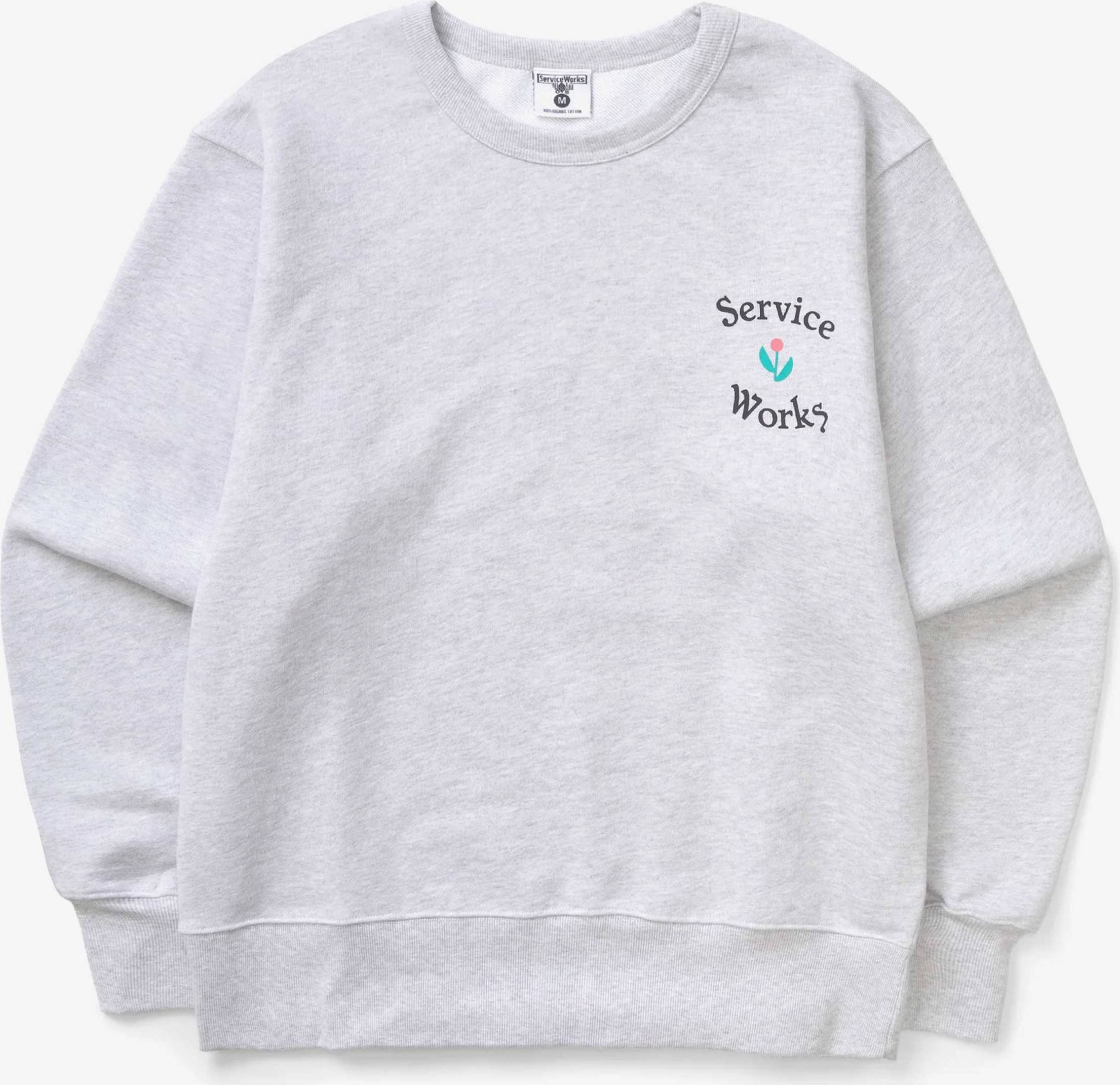 Service Works In Bloom Crewneck - Ash