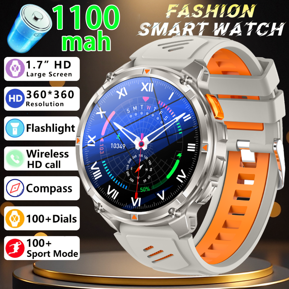 STOYOTU Smart Watch LED Flashlight 1100mAh