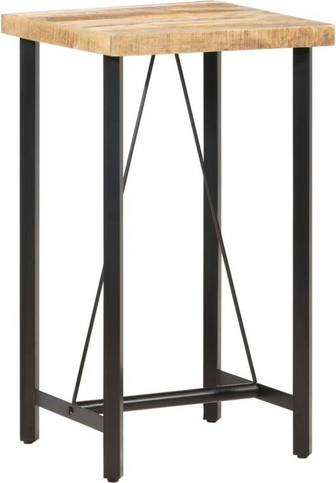 LapooH Bar Table Rough Mango Wood 60x60x107 cm Table