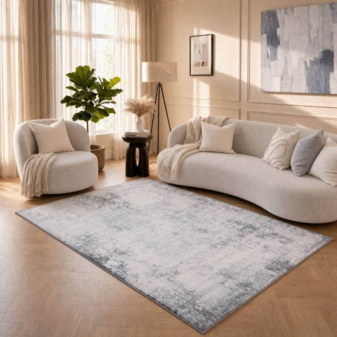 THE RUGS Elaris Collection Area Rug 240 x 340 cm Grey