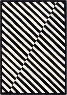 Black large rugs Milo Rug Large Mats And Rugs Collection Black, White