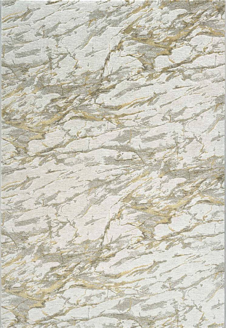 Metro Lane Abstract Area Rug Rectangle 200 x 290 Gold cm