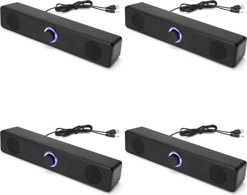 Datorhögtalare usb 4-Pack Wired PC Soundbars - USB-A