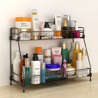 B&Q 41.5cm 2 Tier Large Spice Rack