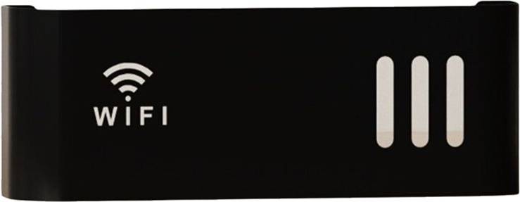 Wall-Mounted WIFI Router Shelf Storage Box - Black