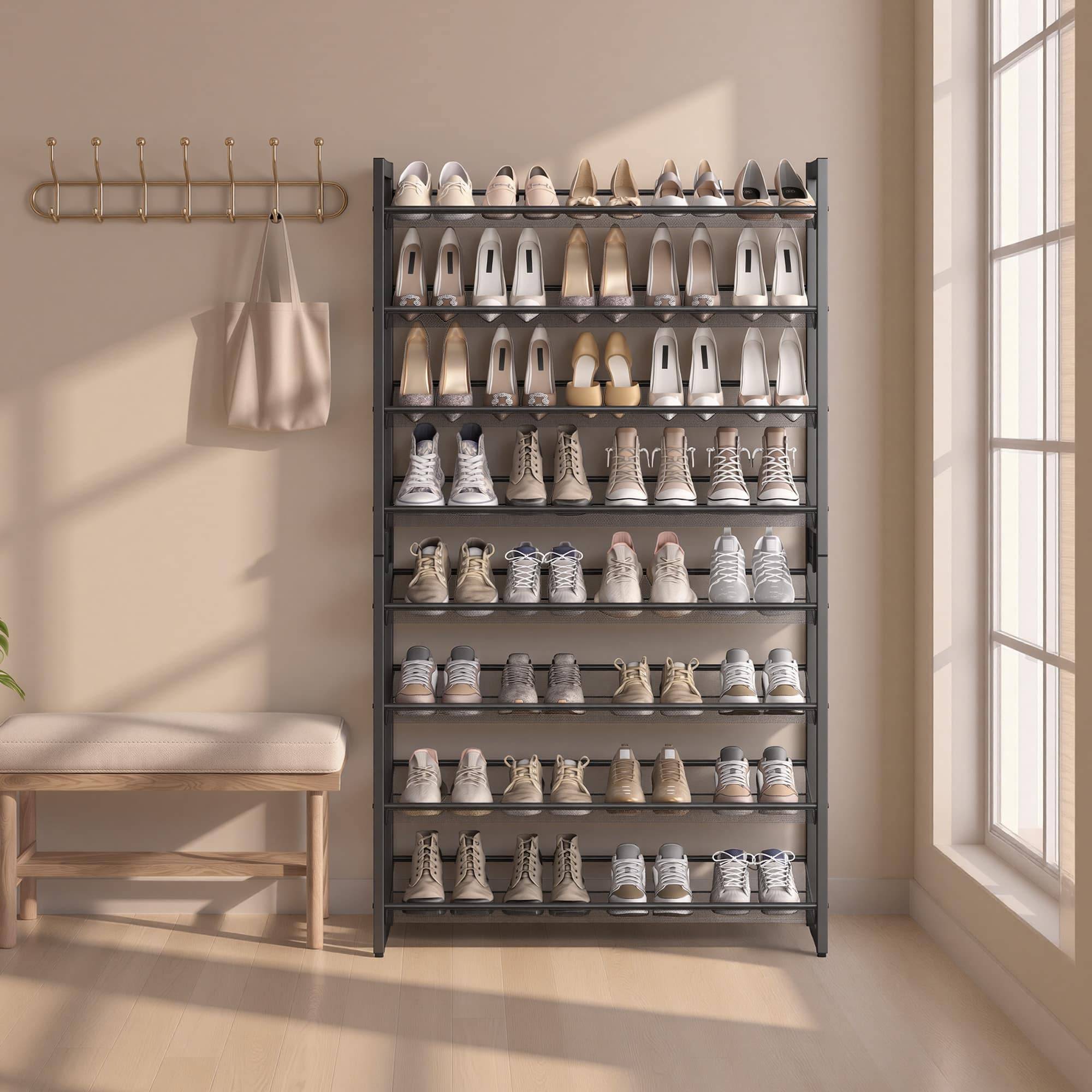 I rack 2 Songmics 8-Tier Shoe Rack Set 2 Shoe Rack 2pcs