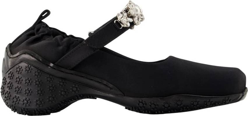 Simone Rocha Turbo Embellished Satin Ballet Runner - Sort