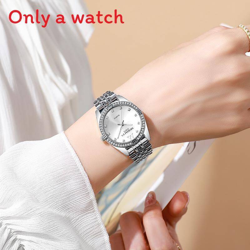 Ladies Quartz Watch With Decorative Rhinestone