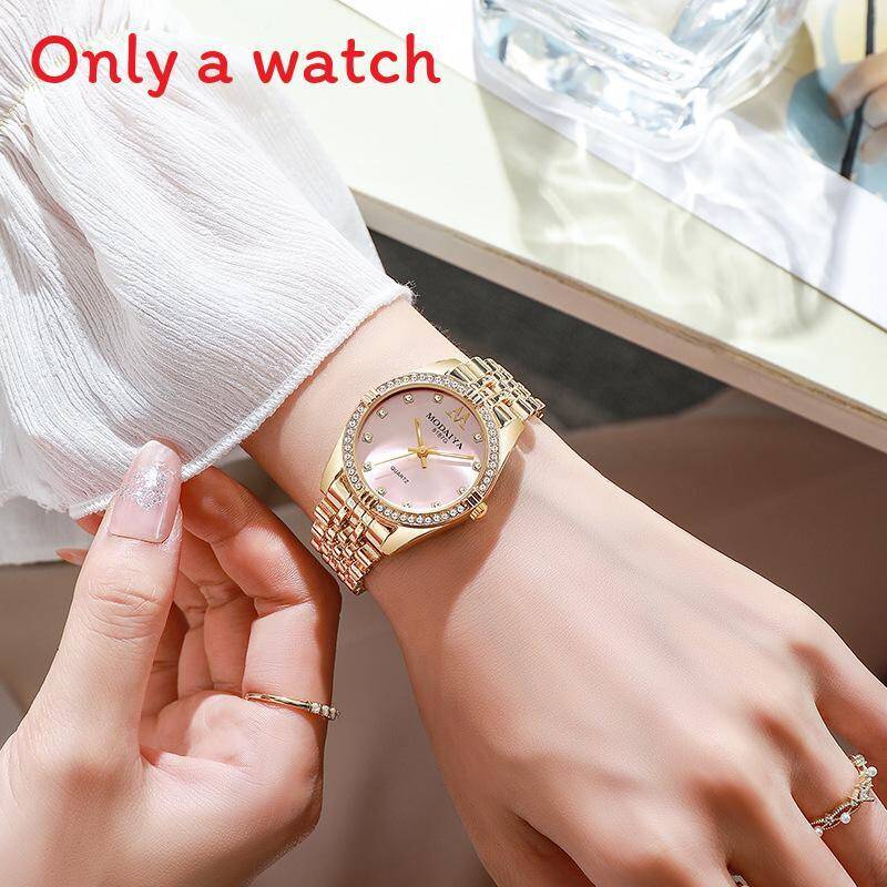 Ladies Quartz Watch With Decorative Rhinestone