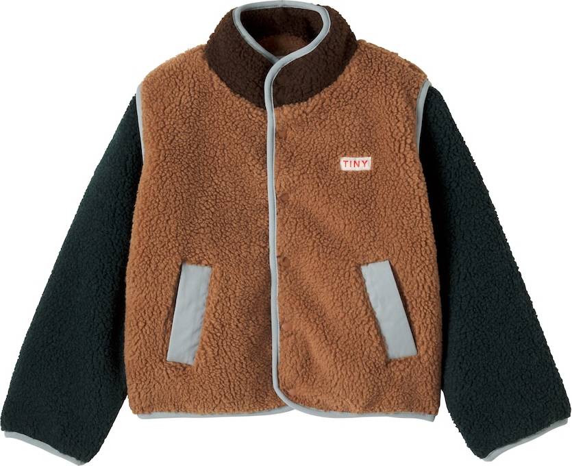 Tinycottons Colorblocked Teddy Jacket