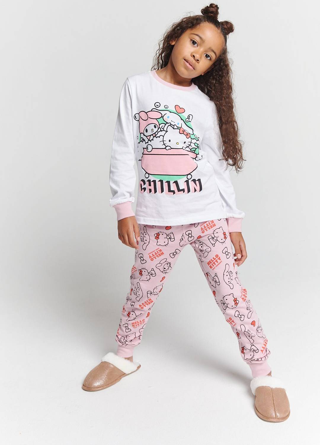 Brand Threads Hello Kitty Pyjama Set - Pink