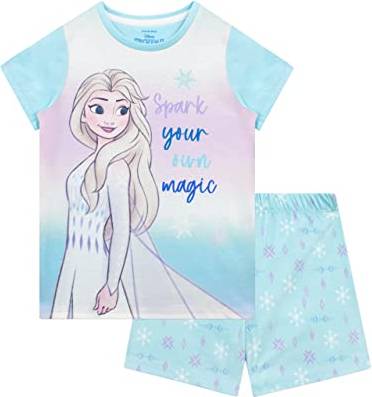 Disney Elsa Frozen Short Pyjamas Multicoloured - Blue