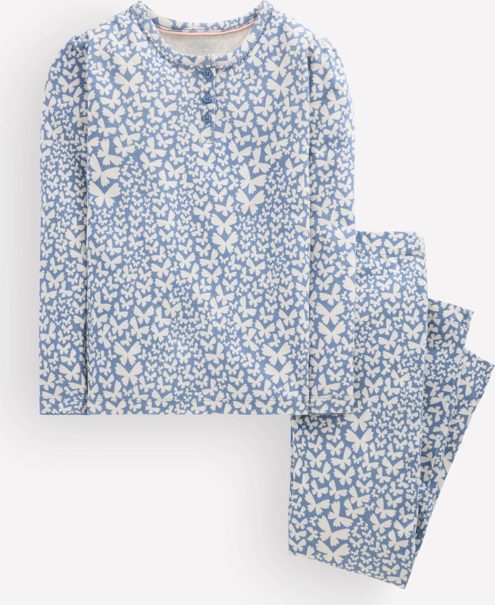 Snug Henley Pyjamas - Blue