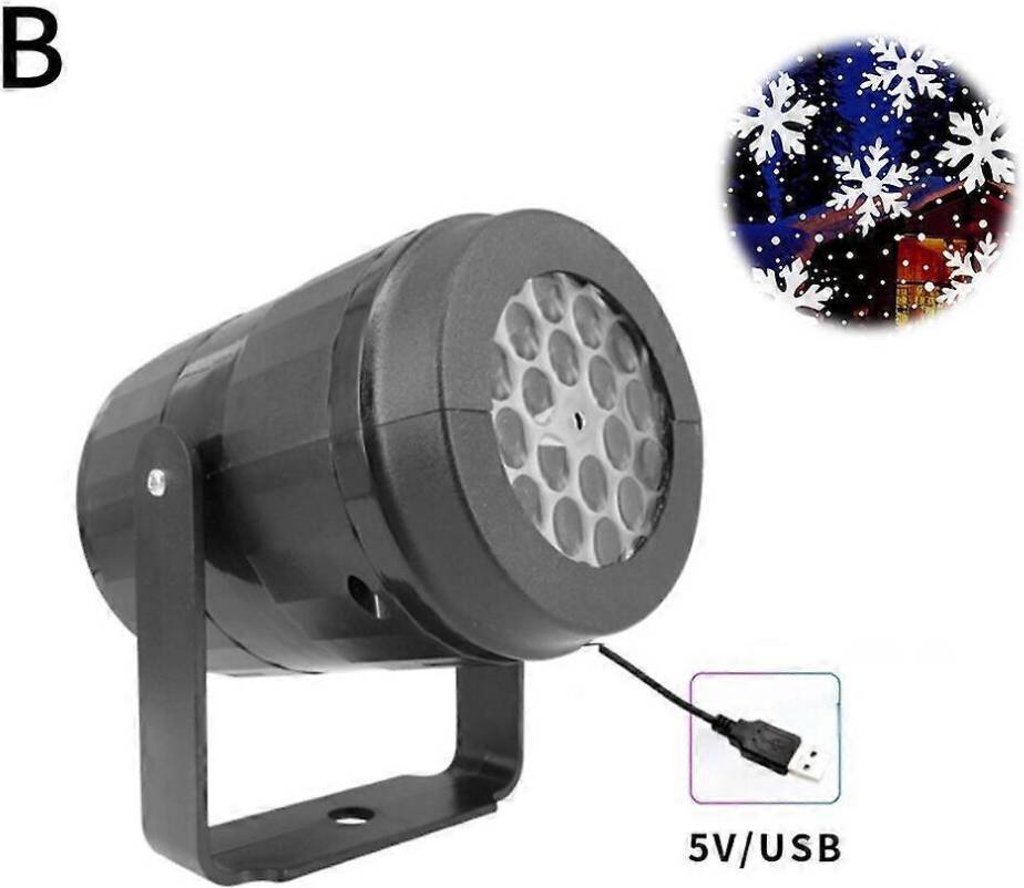 Snowflake Projector Light 16 Patterns Jullampa