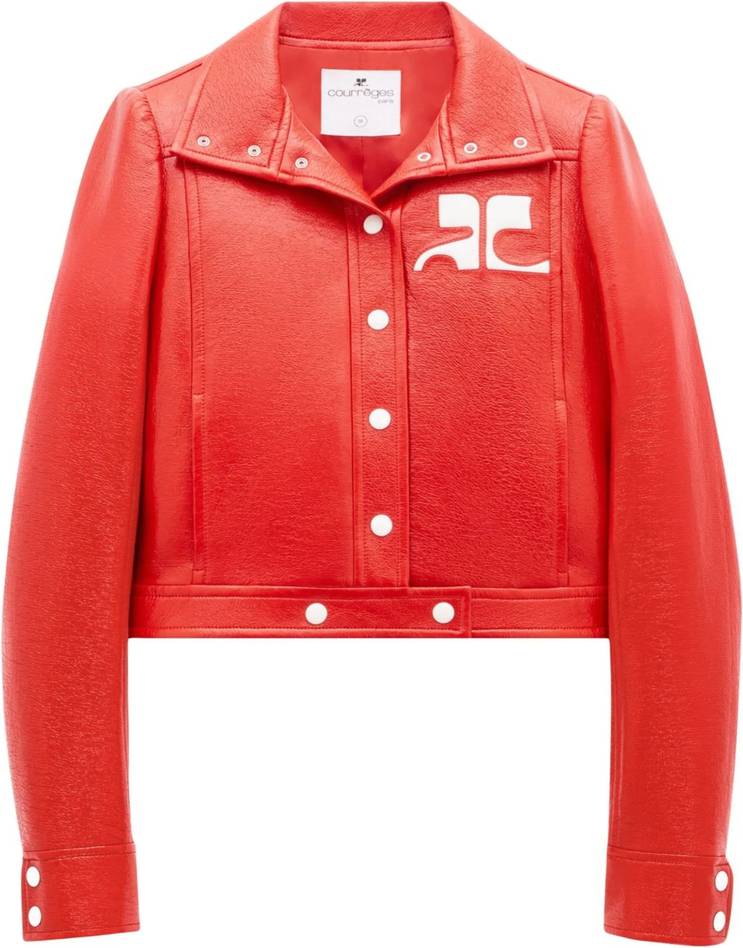 Courrèges Reedition Vinyl Jacket - Orange