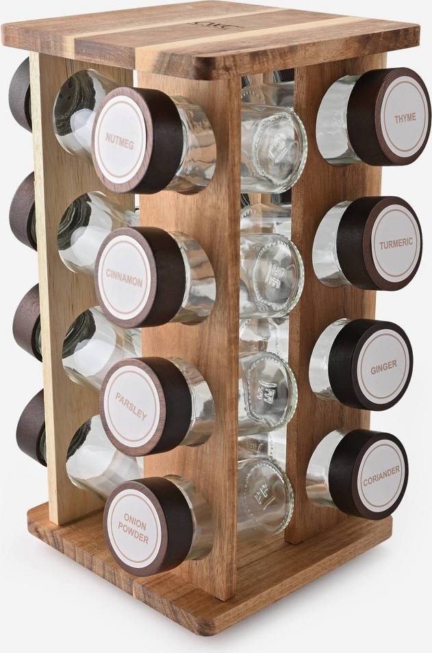 Spice storage Cook with Color Revolving Spice Rack