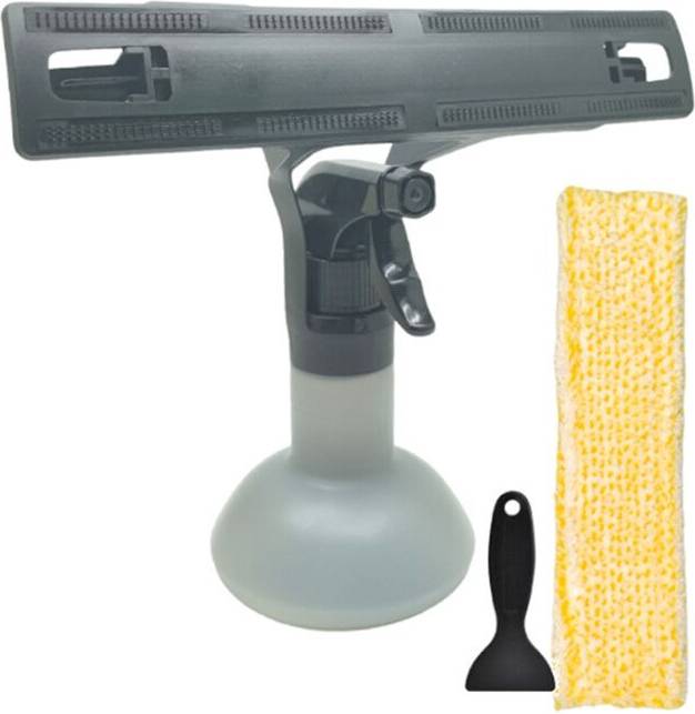 Window Cleaner Tool Spray Bottle Microfibre Mop Pad Kit