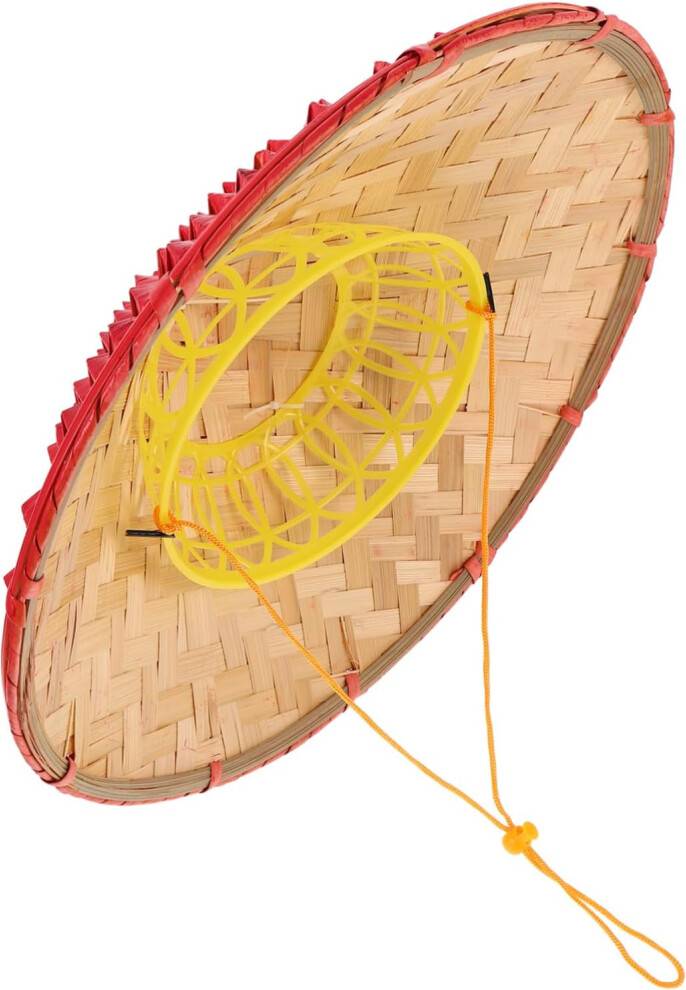 HKHBJS Japansk Bambu Samurai Riddarhatt Handvävd Ananas