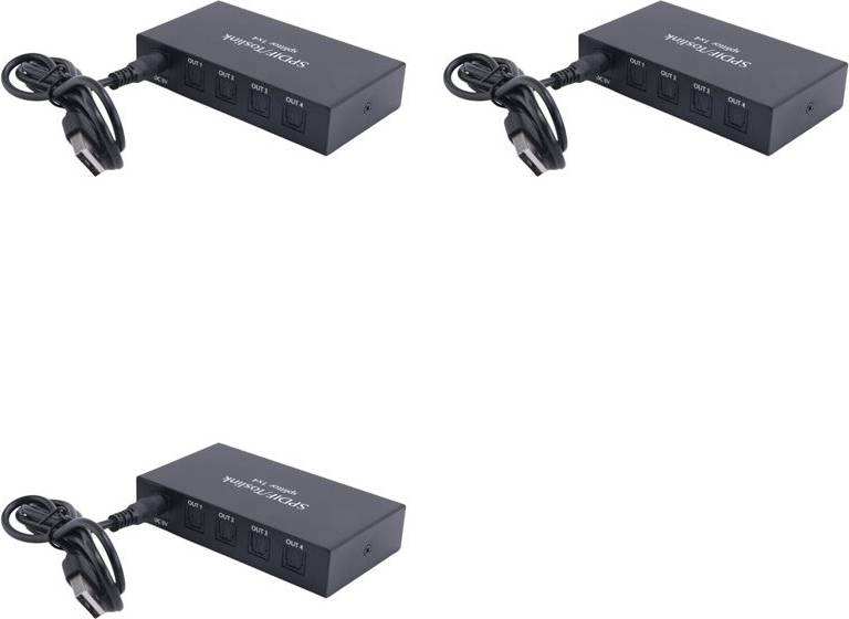 Optisk splitter Typecat 3X Digital Optical Audio Splitter