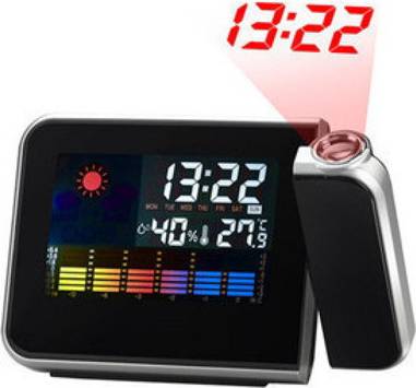 B&Q Backlit Alarm Clock With Projection Function