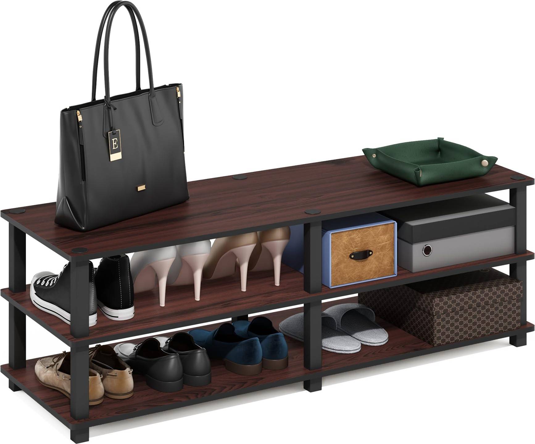 Furinno Turn-S-Tube 3-Tier Shoe Rack Shoe Rack