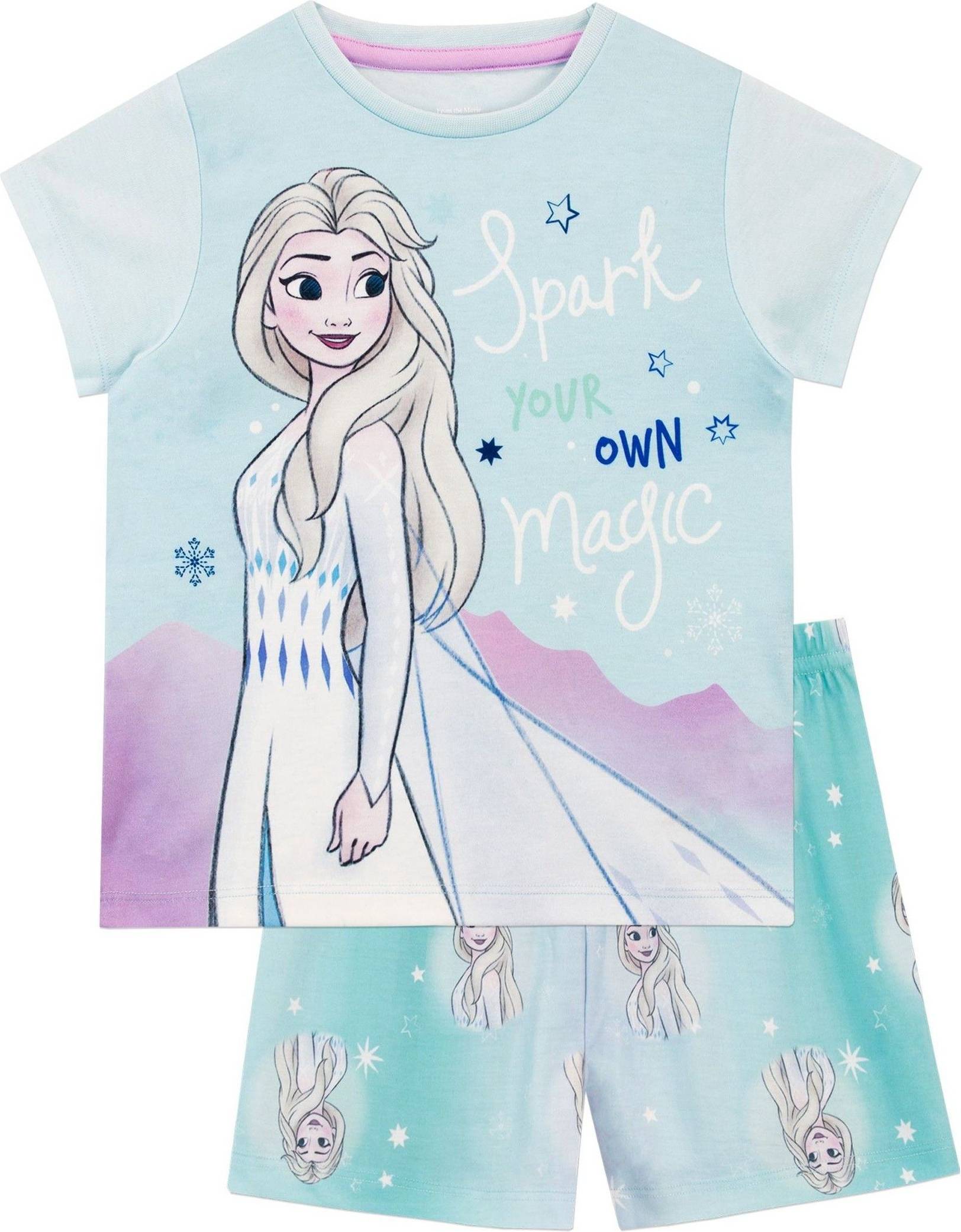 Character Frozen Elsa Short Pyjamas - Blue