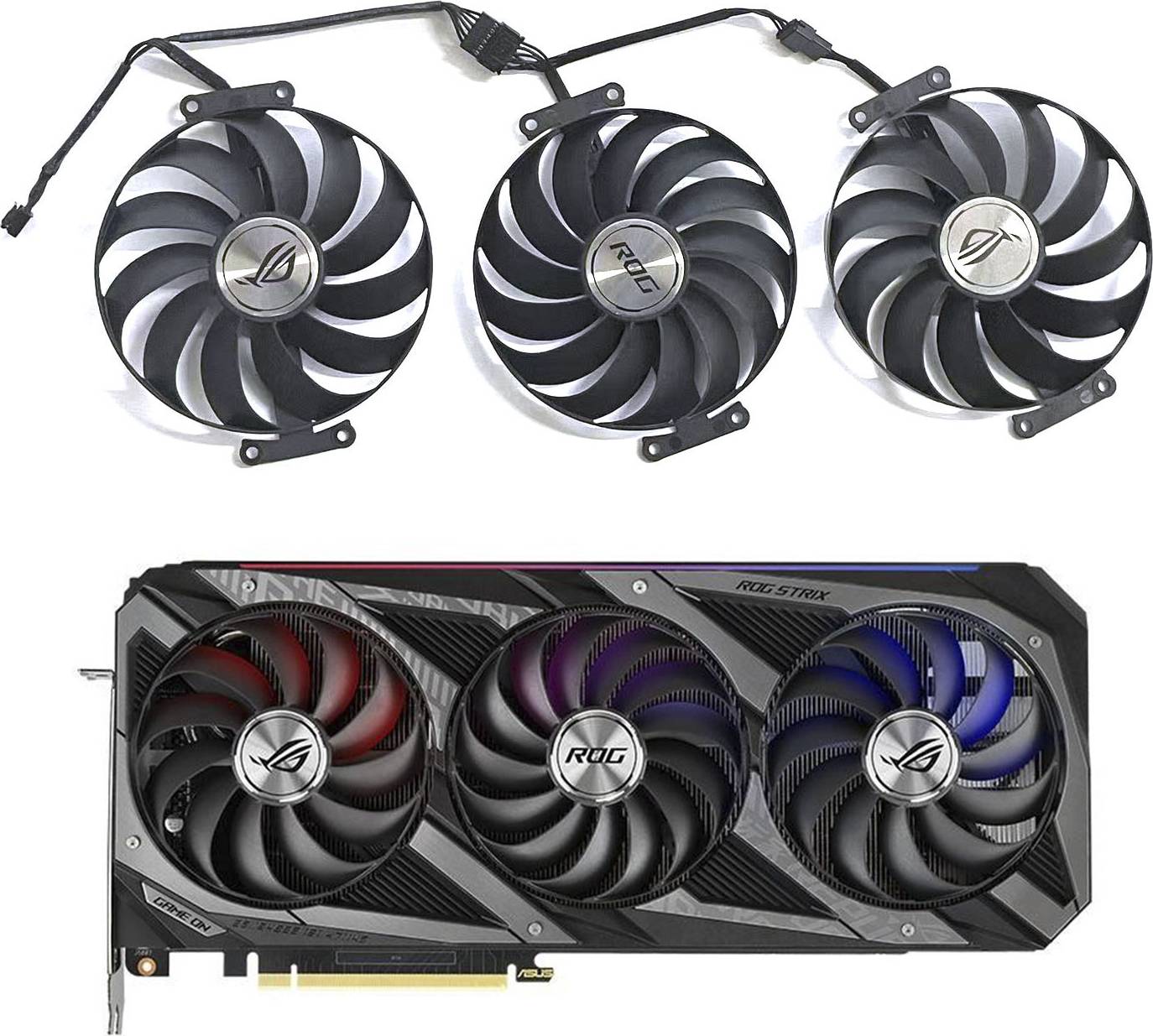Rtx 3080 ASUS ROG Strix GeForce RTX 3080 Video Card Replacement Fans