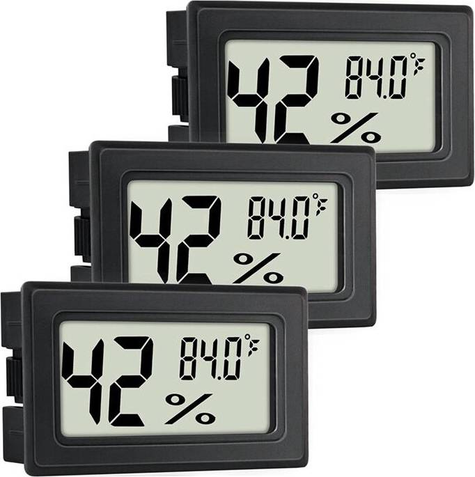 Digital hygrometer Torribaly Multifunktionell Digital Inomhustermometer Hygrometer 3-Pack