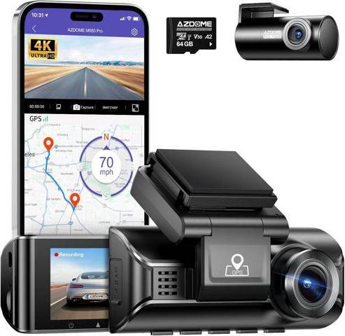 4k dash cam M550 Pro 4K Dash Cam Front and Rear