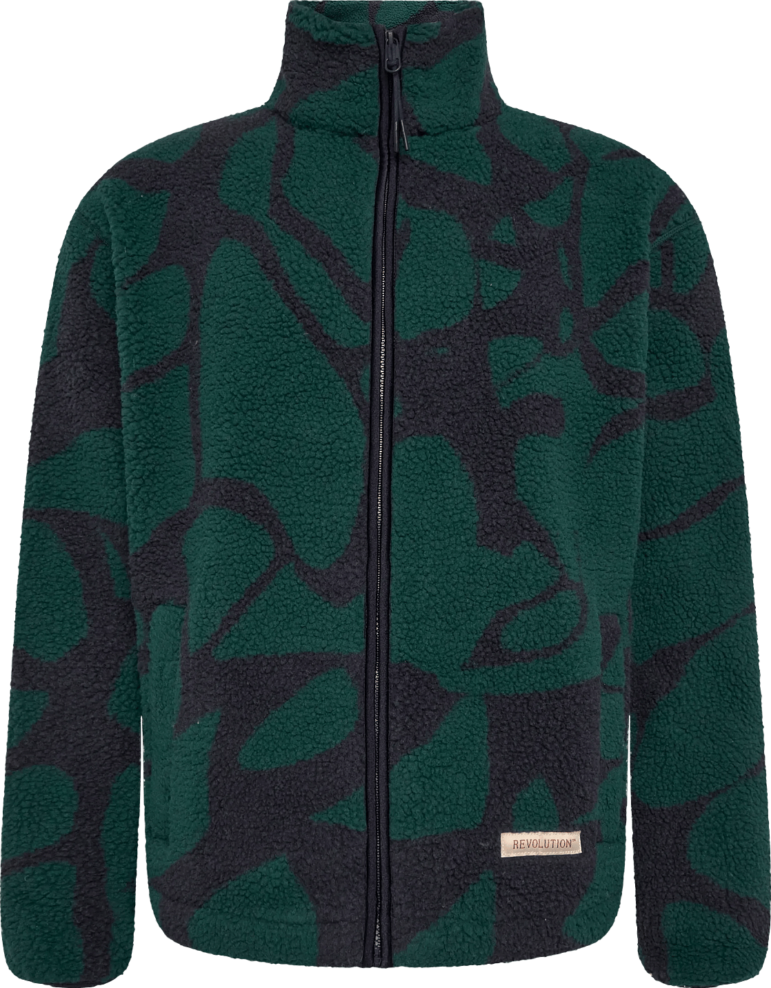 Revolution Printed Teddy Jacket - Green