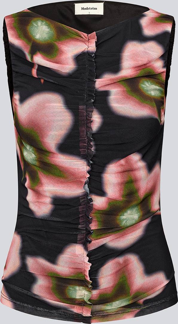 Modström Benjamd Print Top Distorted Bloom