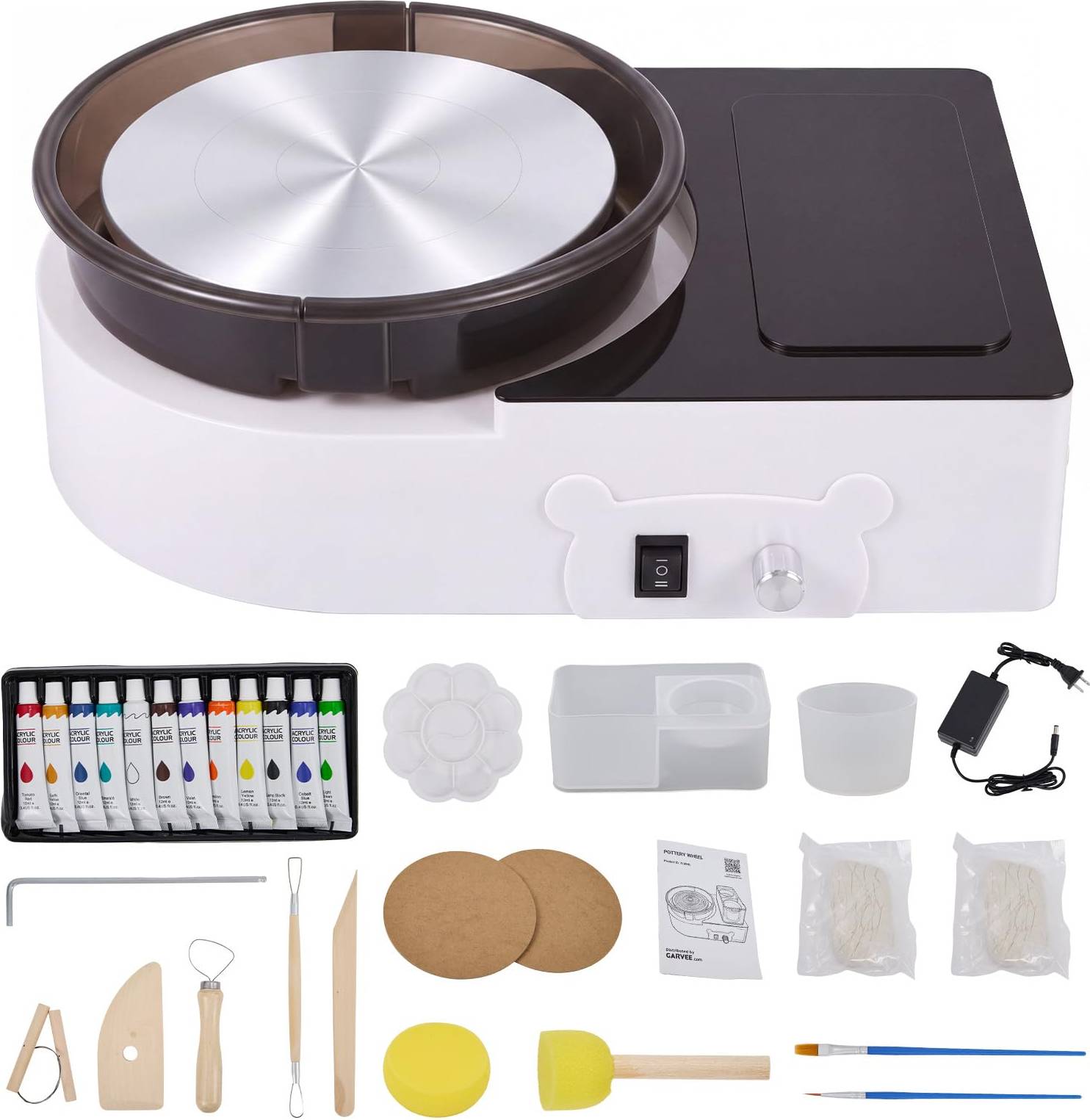 Pottery wheel Garvee 6 Inch Mini Electric Pottery Wheel Kit