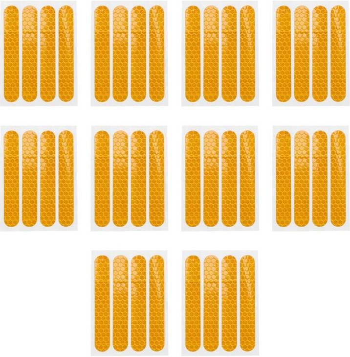 Tauoh 40PCS Yellow Front Rear Wheel Cover Stickers
