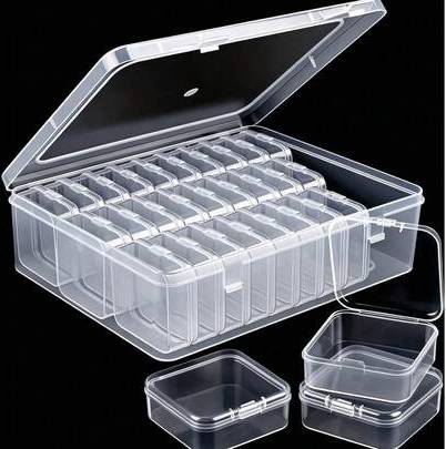 Shein Transparent Multi-Function Jewelry Storage Box Portable Flip Lid Design