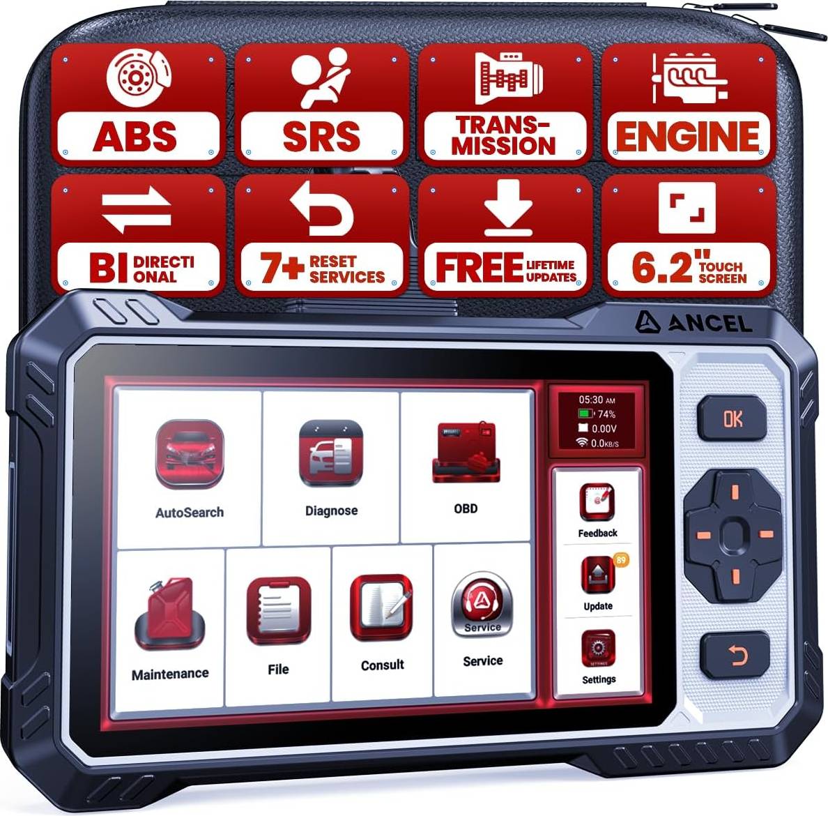 Obd2 Ancel Bidirectional OBD2 Scanner 4 System