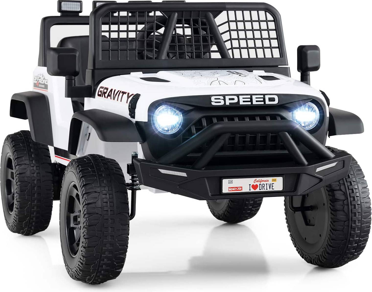 24V Ride On Car White