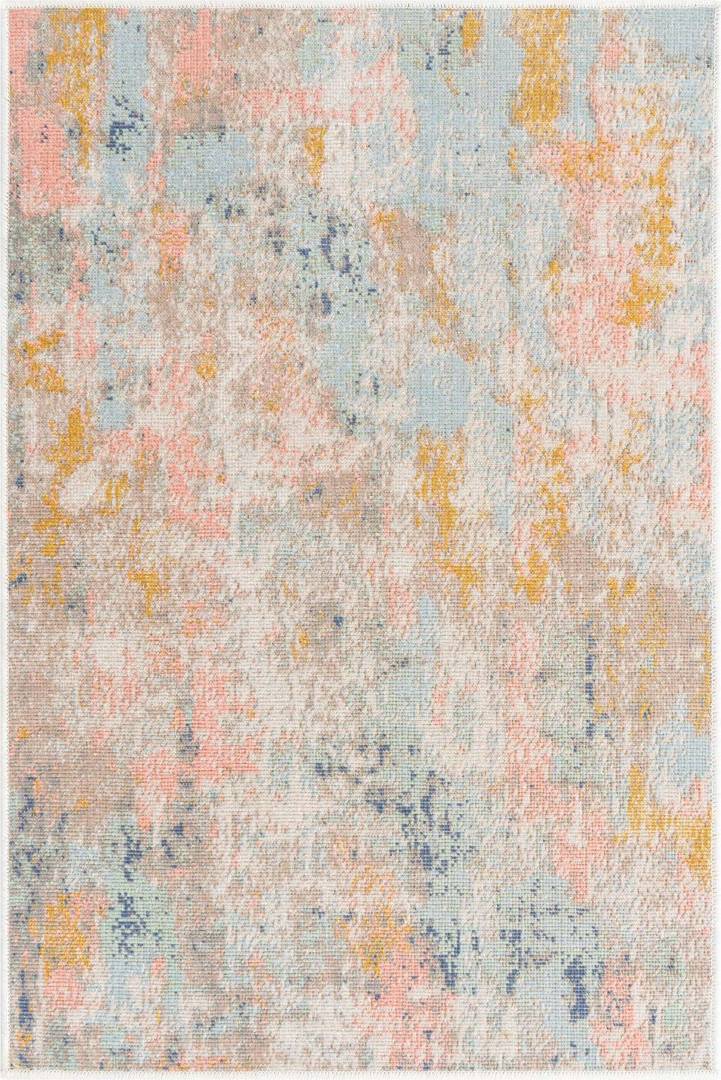 Blue Elephant Area Rug Yellow