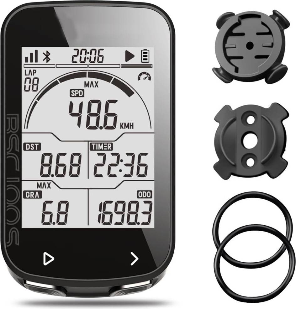 Chronus 2.6 Inch LCD Display 40H Rechargeable Cycling Computer