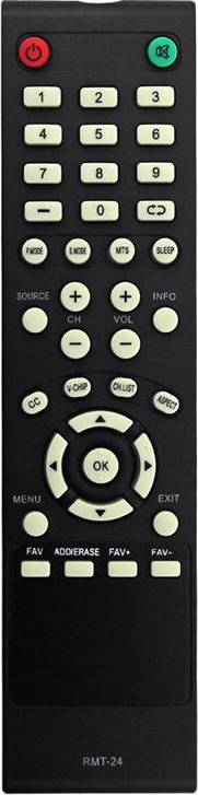 Typecat Télécommande Remplacement RMT-24 Pour Téléviseur